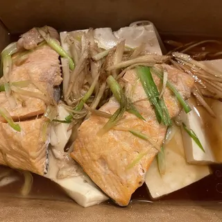 Steamed Salmon Steak