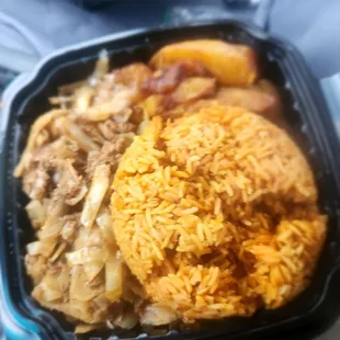 a meal in a plastic container