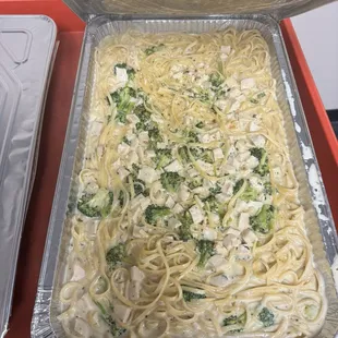 Catering Chicken Fettuccine Alfredo (20-25 people) = $105.99 (1/26/24)