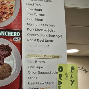 A good list of different meats to try