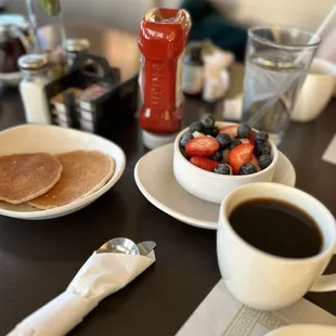 Fresh fruit and good coffee