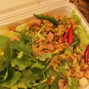 Nam Khao (Crispy Rice Salad)