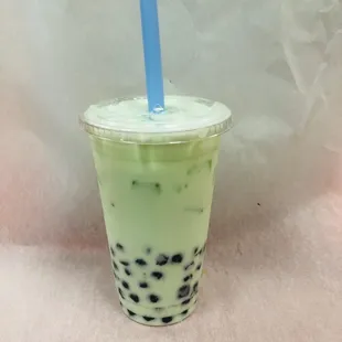 a cup of bubble tea