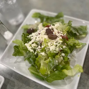 a plate of salad