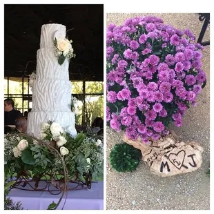 My "Tree Stump" cake, made for my wedding Day, November 1, 2014.  No fondant! ALL BUTTERCREAM!!! Still the most beautiful cake Ive seen!