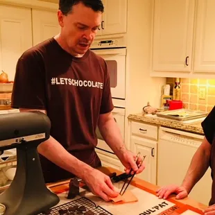 Learn directly from the chocolatier, with private lessons for 1 or 2, who will be right beside you, guiding you through each step.