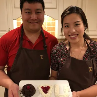 A 1-year anniversary celebration on Valentine's Day learning all about chocolate.