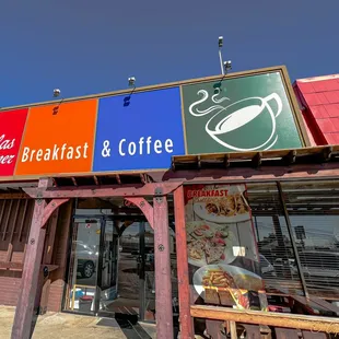 the exterior of the restaurant