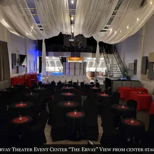 a stage set up for a concert