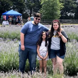 My family in the Lavender field.
