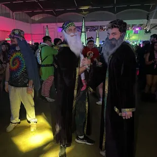 Me and my friend dressed as wizards in the Main Hall (Metroplex)