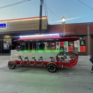 a man walking past a diner