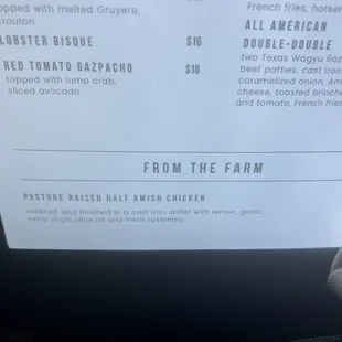 We did wonder what a "half Amish" chicken was.