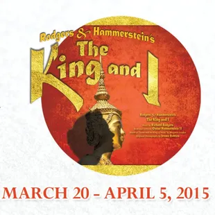 The King and I is presented by Dallas Summer Musicals March 20 - April 5, 2015 at Music Hall at Fair Park!