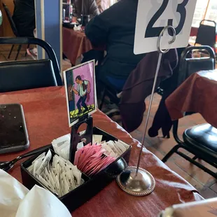 Table decór with your number