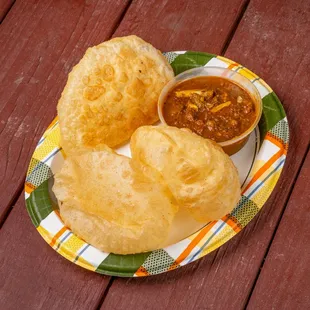 Poori w/ Mutton Curry