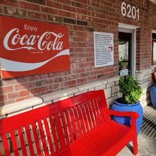 Waiting area. Interior has no room for waiting.