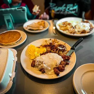 Chicken Fried Steak 'N' Eggs