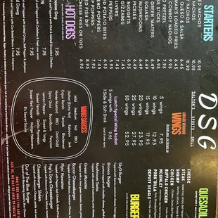 Menu Back.