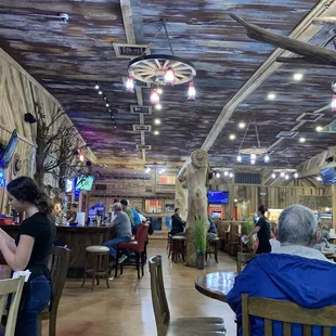 Inside bar area and main dining room