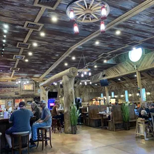 Main dining area. There&apos;s also an outside area under a cover.