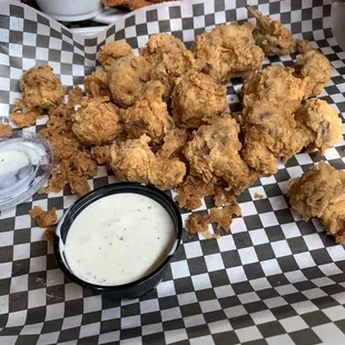 Fried mushrooms