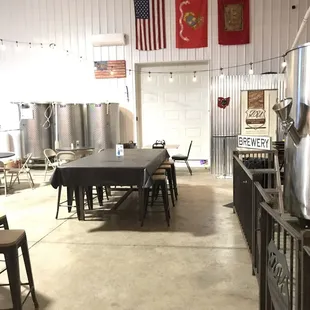 Looking into the back room