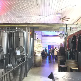 A view of the great room from the rear room