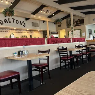 the interior of the restaurant