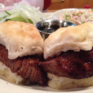 Steak Biscuit lunch special