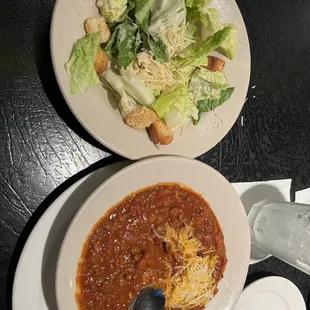 Chili &amp; Cesar salad