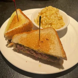 Patty Melt Burger with Hash Brown Casserole