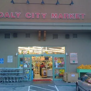 the entrance to the store