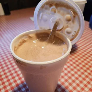 Chocolate milk shake