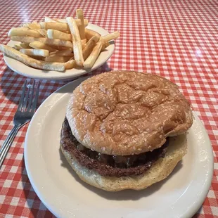Fries and SuperDaly burger