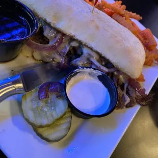 Another view of the shaved prime Rib