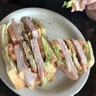 Club sandwich minus the ham