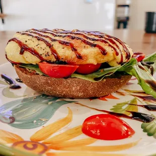 a sandwich on a plate