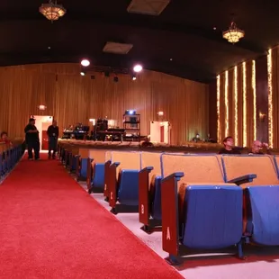 Interior of the beautifully renovated Boulder Theatre
