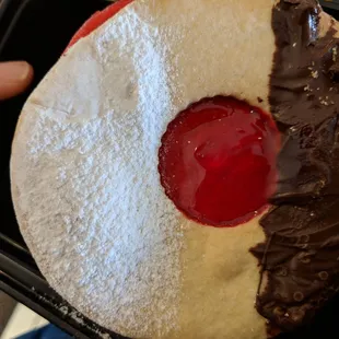 Vegan raspberry cookie