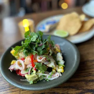 Seafood appetizer, very favorable