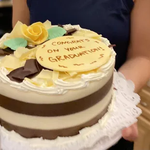 Black and white cake