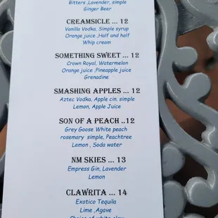 Clawrita and creamsicle were both amazing.