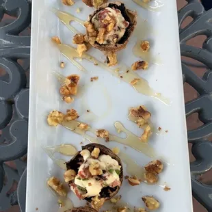Fried Stuffed Mushrooms