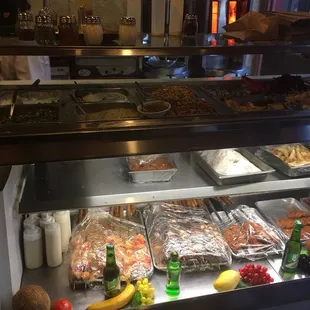 a display of food