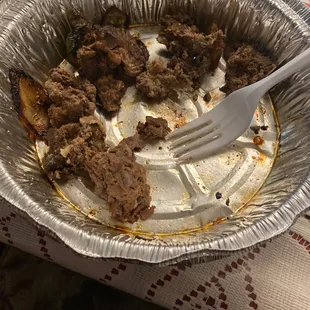 I definitely would not be eating back there again. Their meet had so much fat on it I had to spit it out I had to throw it out.