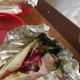 Falafel deluxe sandwich $6