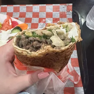 Beef Shawarma Wrap