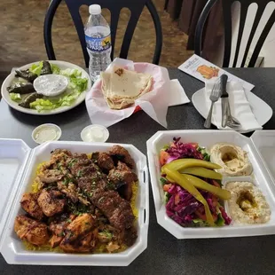 I chose the Mixed platter just for myself. I got 3 meals out of it. Such good food!