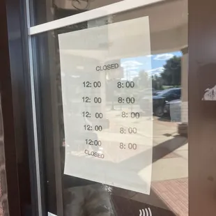 Business hours (which they do not honor)